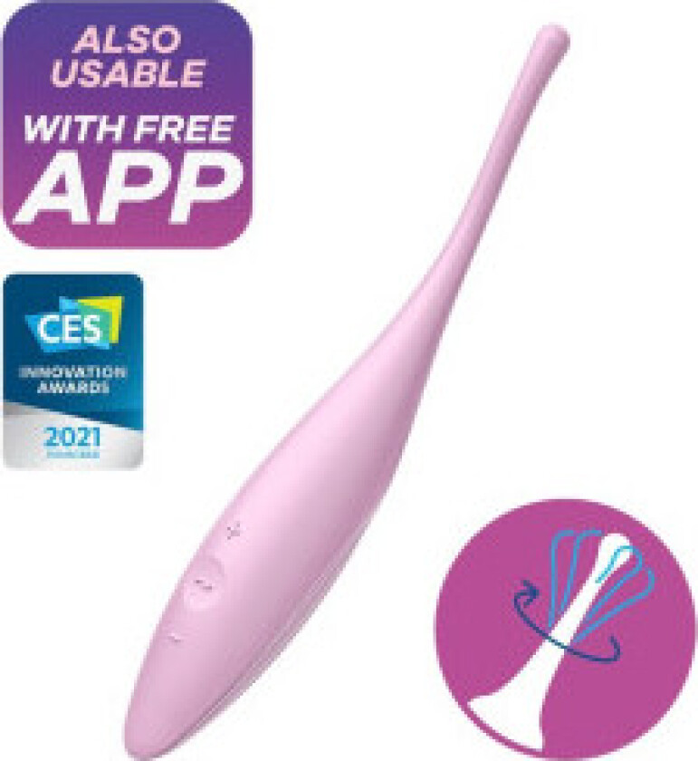 Satisfyer - Twirling Joy Clit Tip Vibrator Rosa