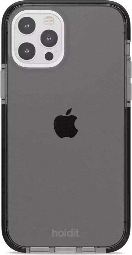 Holdit iPhone 12 / 12 Pro Seethru Deksel - Svart