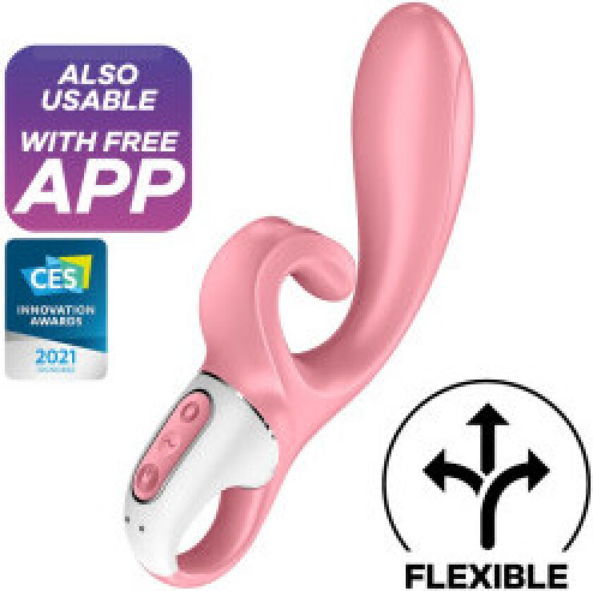 Satisfyer - Hug Me Rabbit Vibrator App Rosa