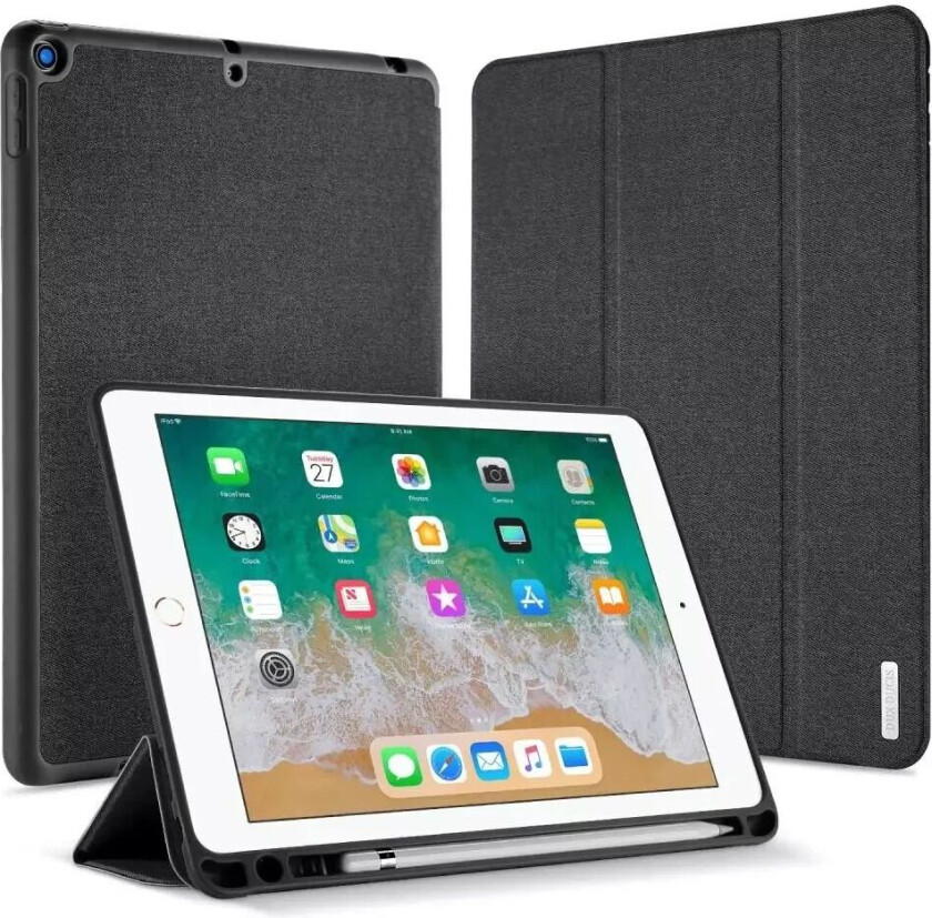 iPad 9.7" (2018/2017) Deksel - DUX DUCIS DOMO Series Quality Case - Svart