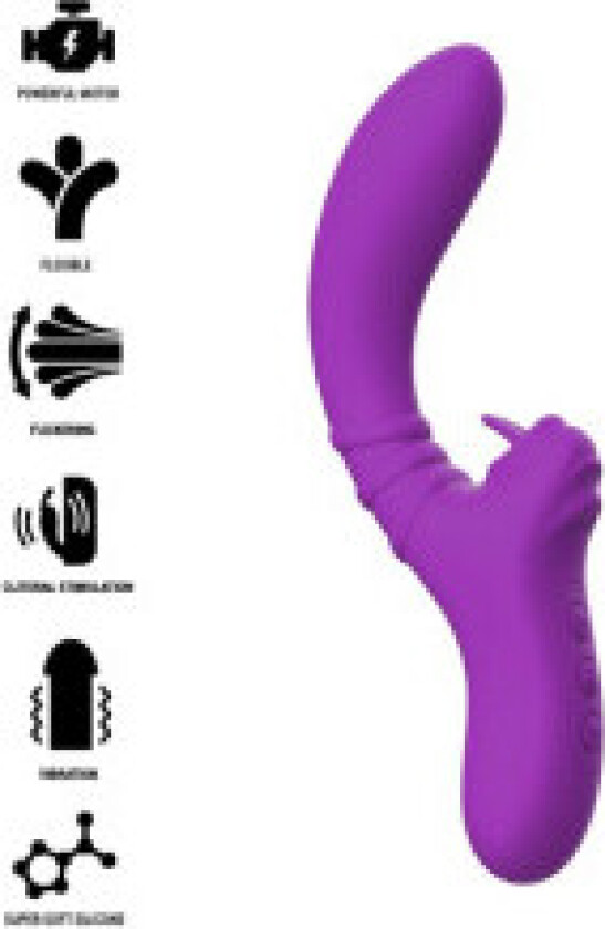 Intens - Harry Fleksibel Vibrator Med Lilla Tunge