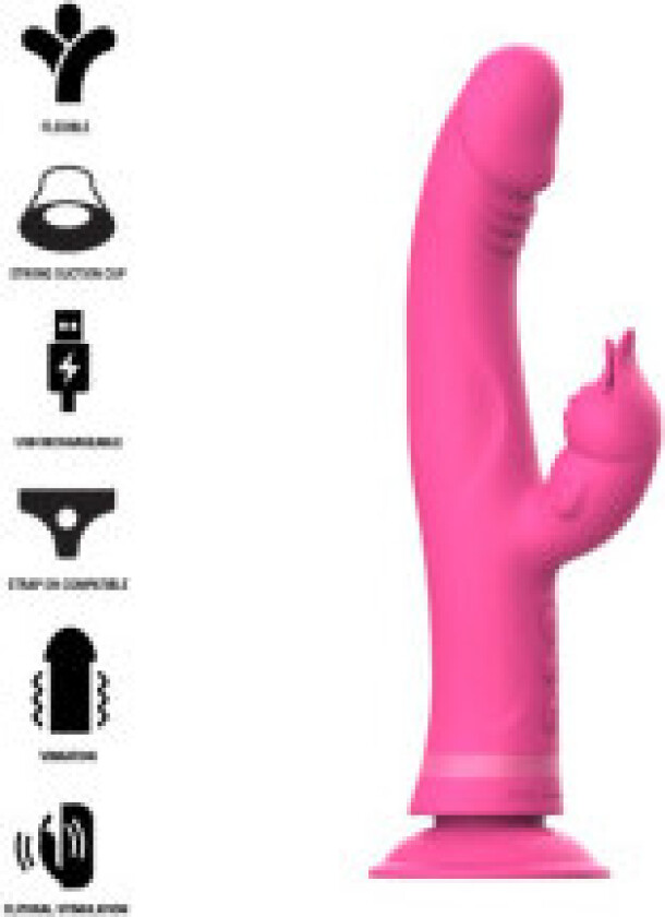 Intense - Julio Rabbit Vibrator Rosa silikon