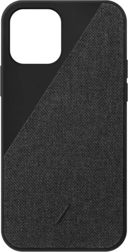 iPhone 12 / 12 Pro Click Canvas Deksel Slate - Sort
