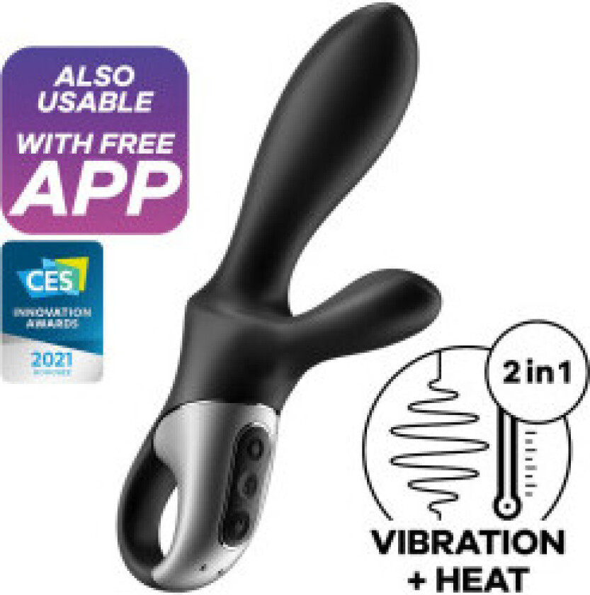 Satisfyer - Heat Climax+ Anal Vibrator App Black