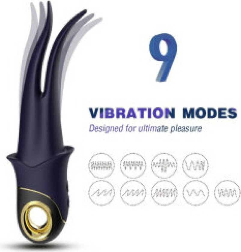 Armony - Shadow Vibrator Double-Head Teasing Blue