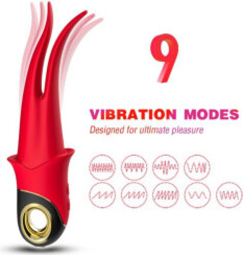 Armony - Shadow Vibrator Double-Head Teasing Red