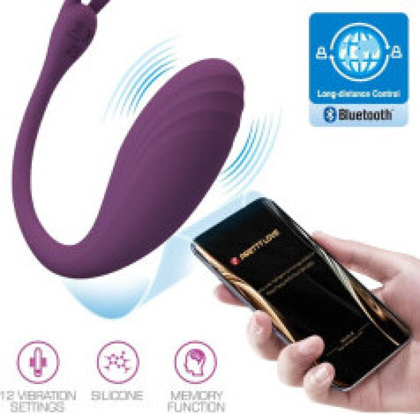 Pretty Love - Catalina Vibrator App fjernkontroll lilla