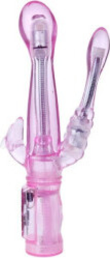 Baile - Fleksibel Vibrator Med Anal Stimulator