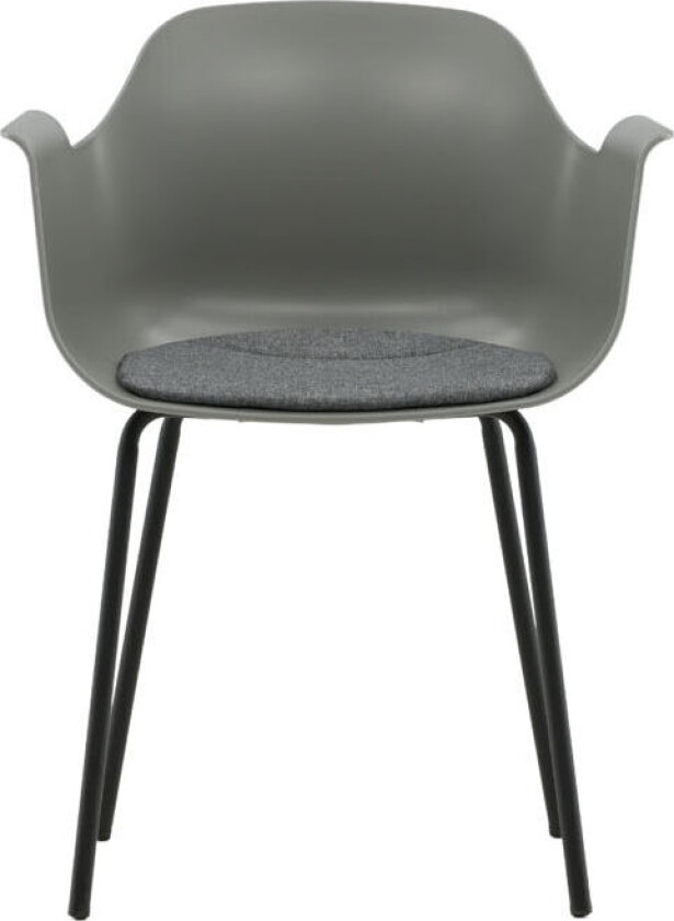 Comfort spisestuestoler skallstol grå.