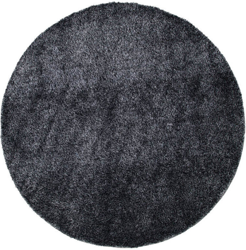 Mattis teppe Ø200 cm polyester antracit.