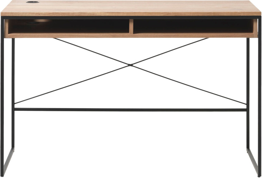 Rivoli skrivebord 2 åpne rom natur eik dekor.