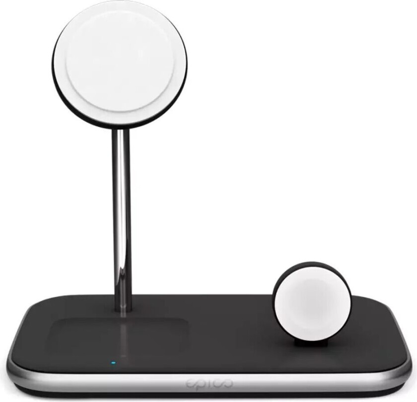 3-i-1 15W Trådløs Lader - MagSafe-Kompatibel - Hvit / Svart