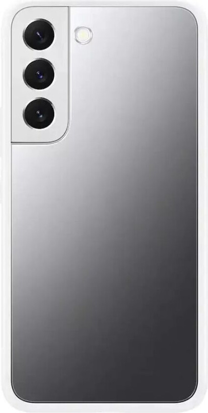 Original Galaxy S22+ (Plus) Frame Deksel med Speil - Hvit (EF-MS906CWEGWW)