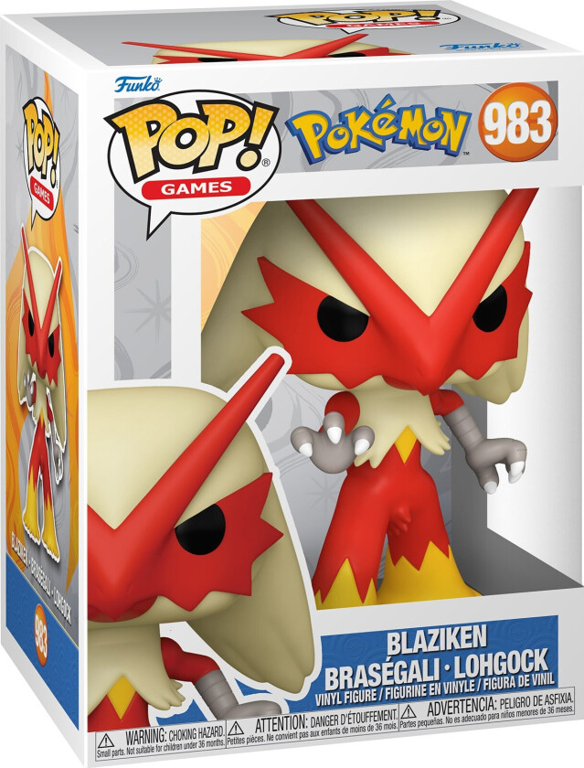 Pop! Vinyl Pokemon figur (Blaziken)