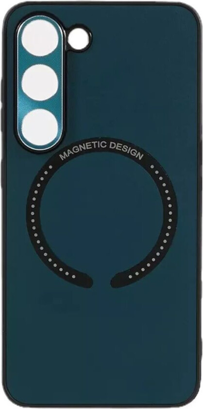 Samsung Galaxy S23 Fleksibel Magnetisk Plast Bakdeksel med Skinnbelegg - Grønn