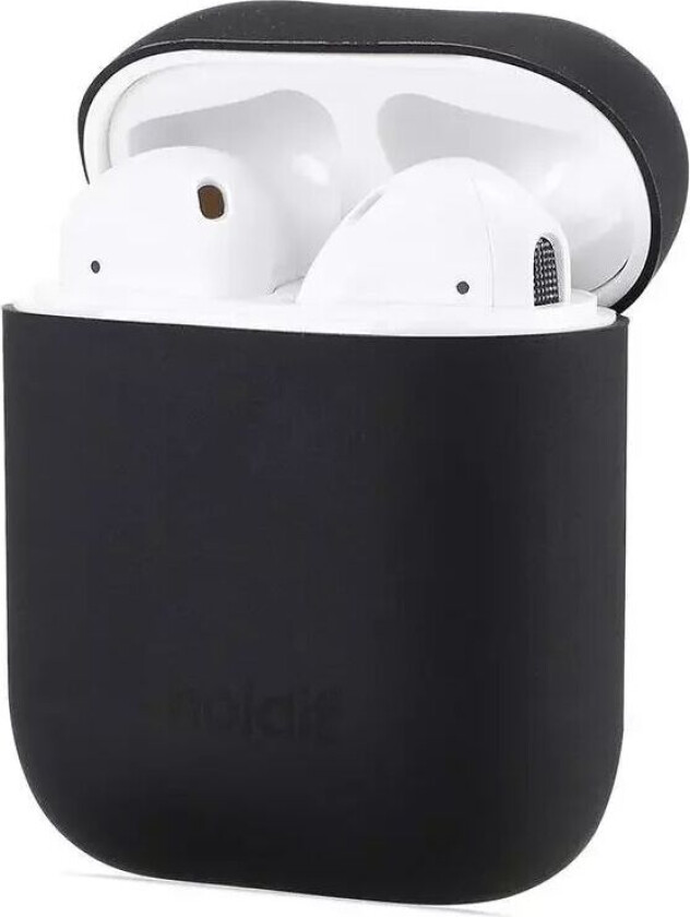 Holdit Nygård Silikondeksel Til Apple AirPods (1 & 2. gen.) - Svart