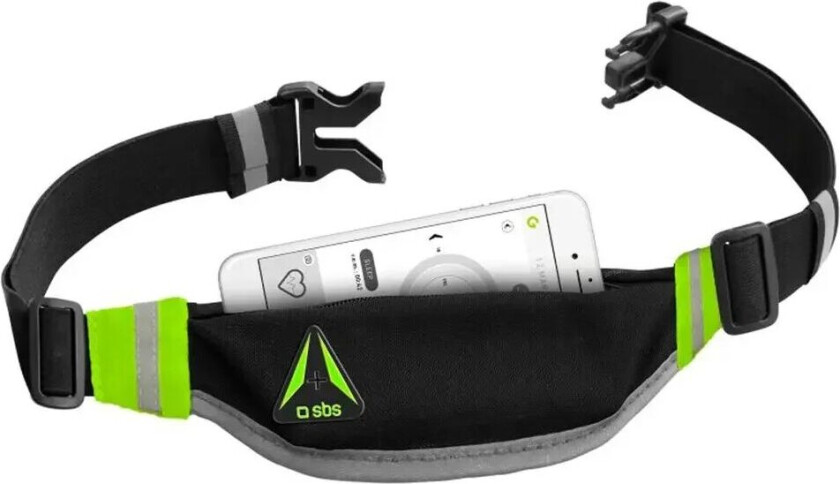 Sport Løpebelte for Mobil m. Reflektor - (Maks Mobil: 180 x 85 x 10 mm) - Svart