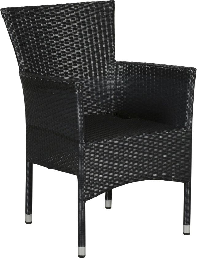 Tenna 1 x hagestol, stabelstol, svart.