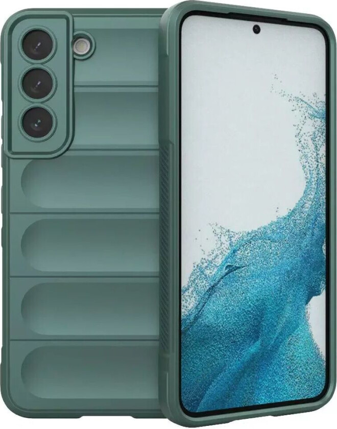 Samsung Galaxy S22 Bakside Deksel m. Utskjæringer - Grønn