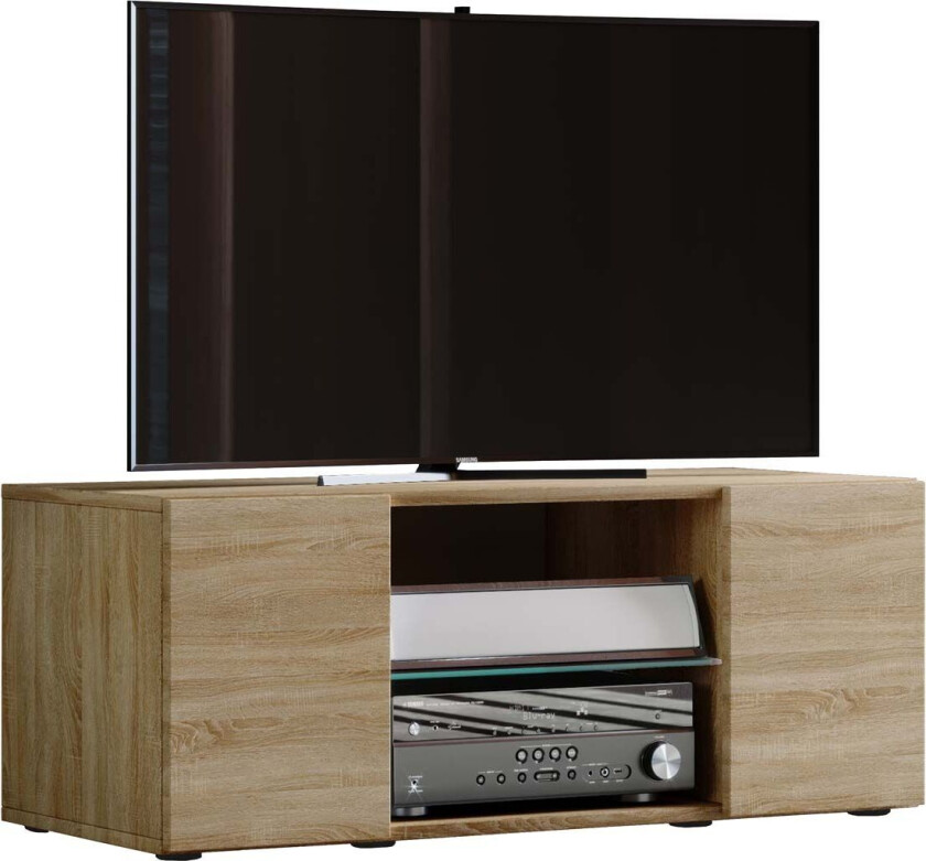 Lowina95 TV-bord 2 dører 2 skuffr eik dekor.