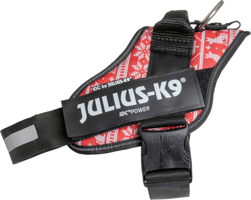 IDC Power hundesele i julemotiv - Størrelse XS: Brystomkrets 40 - 53 cm