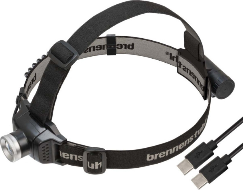 LuxPremium oppladbar LED-hodelykt KL 251 AF / hodelykt med CREE LED og rødt lys bak