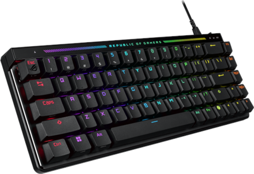 ROG Falchion ACE HFX - Magnetic switch - Gamingtastatur - Nordisk - Svart