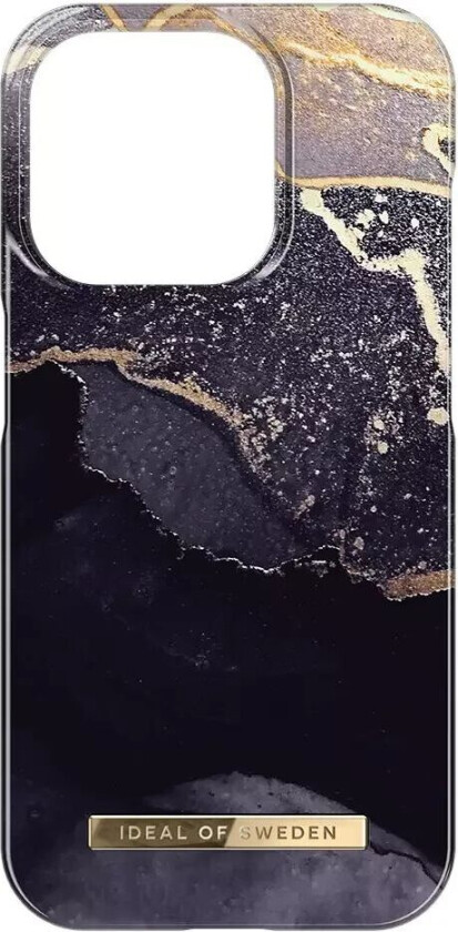 iPhone 15 Pro iDeal Of Sweden Fashion Deksel - Golden Twilight Marble