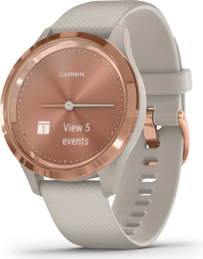 Vivomove 3S rosegull/Sand smartklokke med GPS