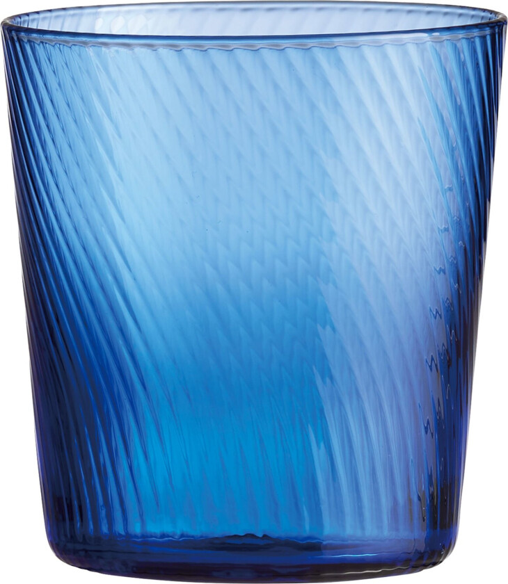 RAW Unique Swirl vannglass 30 cl, mørkeblå