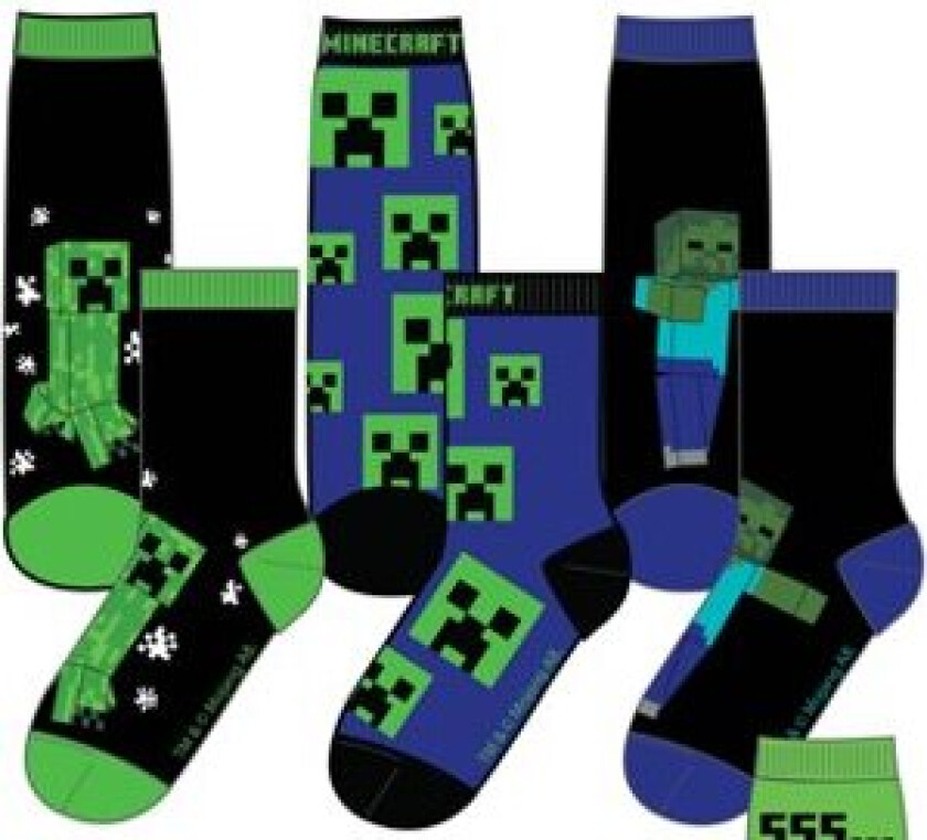 Sokker 3-pk Nightlife - 27/30 - Voksen | Supernerds.no - Norsk Nettbutikk