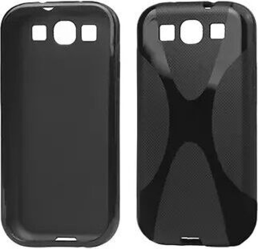 Samsung Galaxy S3 TPU X-line Deksel Fra - Svart