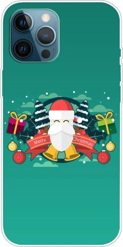 iPhone 16 Pro Fleksibelt Plast Jul Deksel - Merry Christmas - Julenissen