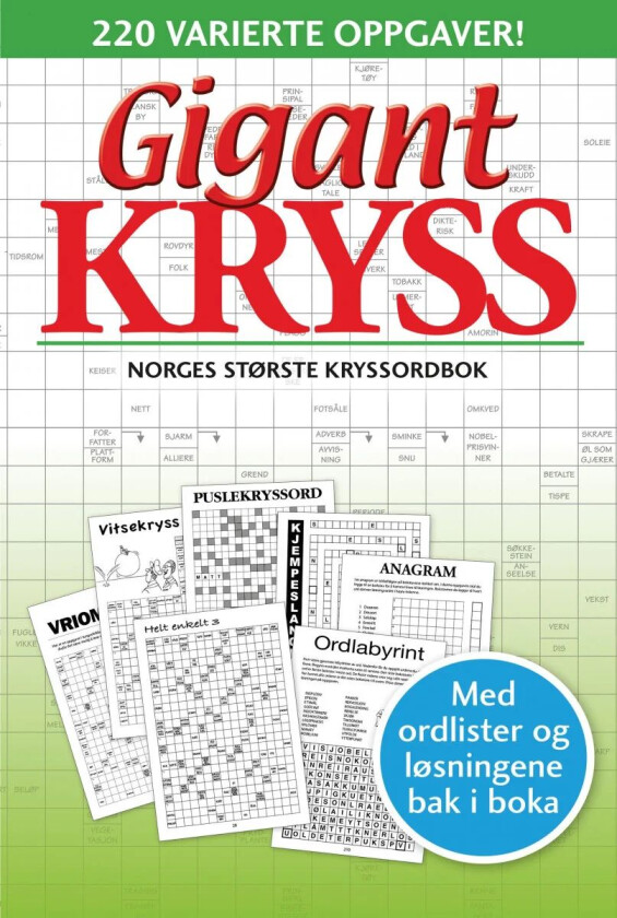 Gigantkryss 3. Norges største kryssordbok. 220 var