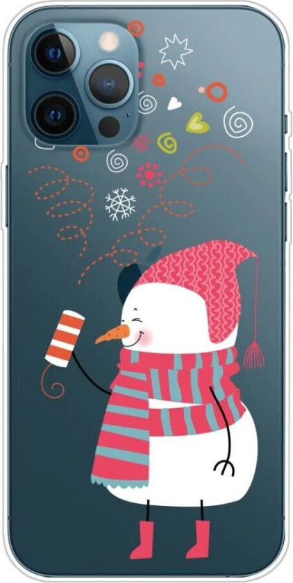 iPhone 16 Pro Fleksibelt Juledeksel i Plast - Festlig Snømann