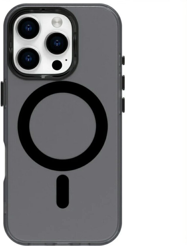 iPhone 16 Pro Hybrid Plast Deksel - MagSafe Kompatibel - Gjennomsiktig / Svart