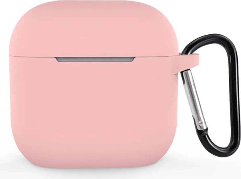 Apple AirPods (4. Gen.) Silikondeksel med Karabinkrok - Rosa