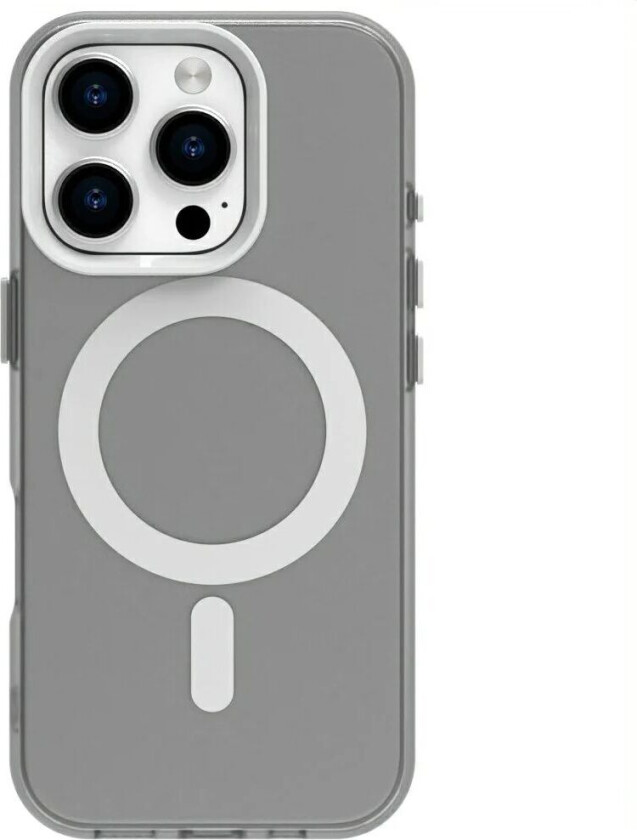 iPhone 16 Pro Hybrid Plast Deksel - MagSafe Kompatibel - Gjennomsiktig / Hvit