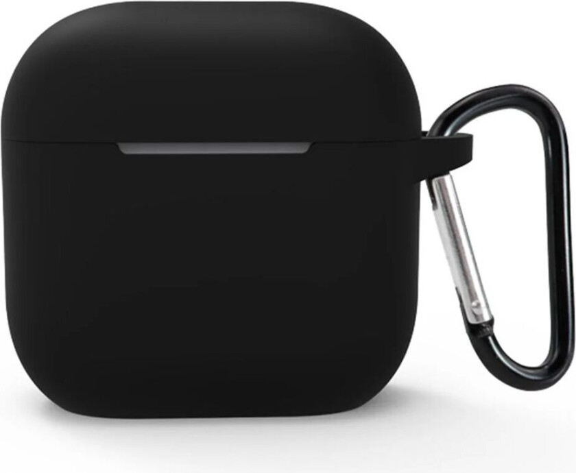 Apple AirPods (4. Gen.) Silikondeksel med Karabinkrok - Svart