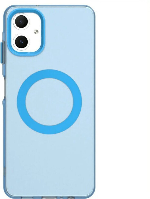 Samsung Galaxy A06 Hybrid Plast Deksel - MagSafe Kompatibel - Gjennomsiktig / Blå