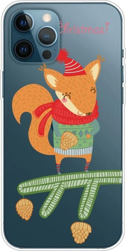 iPhone 16 Pro Max Fleksibelt Plast Jul Deksel - Merry Christmas - Julerev