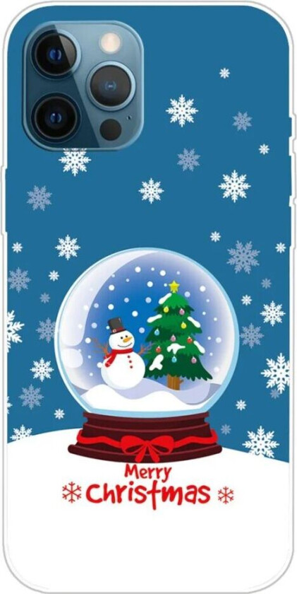 iPhone 16 Pro Max Fleksibelt Plast Jul Deksel - Merry Christmas - Snøkule