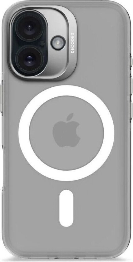 iPhone 16 Clear Case - 100% Resirkulert Plast - MagSafe-kompatibel - Gjennomsiktig / Matt Hvit