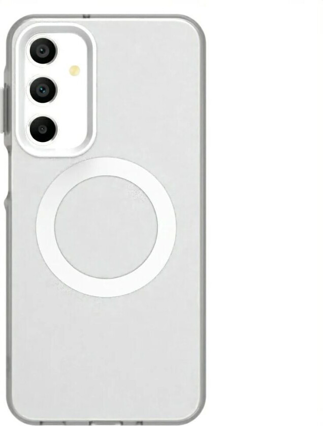 Samsung Galaxy A16 (4G/5G) Hybrid Plast Deksel - MagSafe Kompatibel - Gjennomsiktig / Hvit