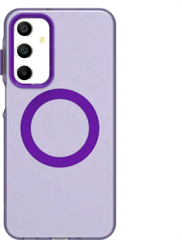 Samsung Galaxy A16 (4G/5G) Hybrid Plast Deksel - MagSafe Kompatibel - Gjennomsiktig / Lilla