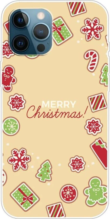 iPhone 16 Pro Fleksibelt Plast Jul Deksel - Merry Christmas - Juleklistremerker