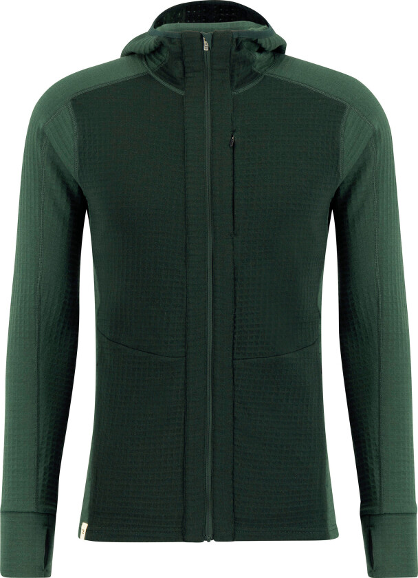 Men's Peak Field Hooded Full Zip Midlayer Trekking Green/Beetle Green M
