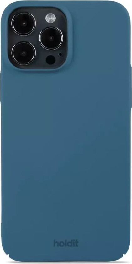 Holdit iPhone 13 Pro Max Slim Plast Deksel - Denim Blue