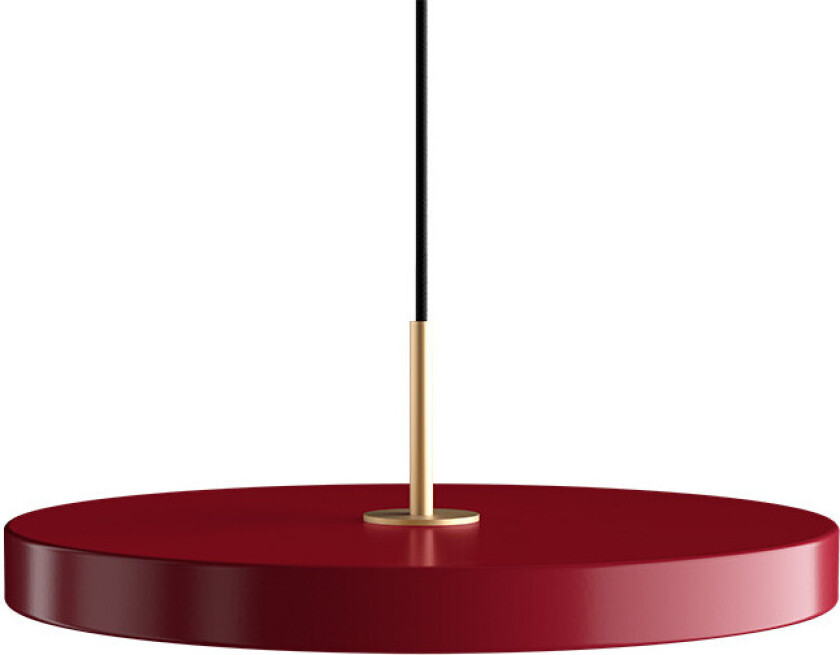 - Asteria Plus Pendel Medium Ruby Rød/Messing
