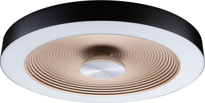 - Volea LED Taklampe 18,5W IP44 Dim. Svart/Guld